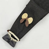 2-10T Kid Girls Velvet Imitation Denim Leggings Pants