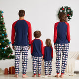 Family Matching Christmas Element Print Parent-child Pajamas