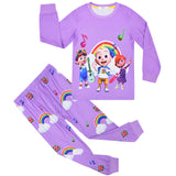 Kid Baby Girl Boy Cartoon Homewear Long Sleeve Pajamas