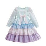 Kid Baby Girls Autumn Foreign Cake Dresses