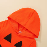 6M-4T Baby Boys Long Sleeve Halloween Pumpkin 2 Pcs Set