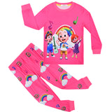 Kid Baby Girl Boy Cartoon Homewear Long Sleeve Pajamas