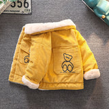 Kid Boys Jacket Winter Thickened Velvet Padded Coats