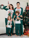 Family Matching Santa Claus Letters Christmas Parent-child Print Loungewear Pajamas