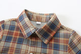 9M-3Y Baby Boy Plaid Gentleman Suit British Long Sleeves 4 Pcs Set