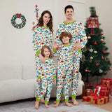 Family Matching Christmas Deer Snowman Snowflake Parent-child Printed Loungewear Pajamas