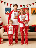 Family Matching Christmas Parent-child Pajamas Printed Fashion Long-sleeved Loungewear Set