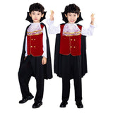 3-8T Kid Boy Halloween Show Masquerade Ghost Vampire Costume