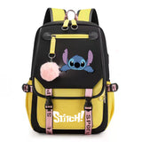 Lilo And Stitch Girl School Bags USB Charge Backpack