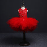 2-12T Kid Baby Girls Evening Princess Catwalk Trailing Wedding Dresses