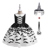 Halloween Dress Pumpkin Witch Cos Cartoon Dress Festival Costume