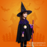Halloween Children's Witch Princess Costume Hat Masquerade Dance Witch Show Costume School