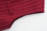 6M-5T Kid Baby Boys Suit British Style Striped 4 Pcs Set