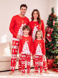 Family Matching Parent-child Warm  Fashion Casual Printing Pajamas