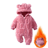 0-18M Baby Infant Fleece Autumn Winter Romper Outerwear