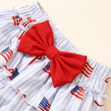 Baby Girl Ins Summer Cute Independence Day 3Pcs/ Set