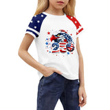 Kid Boy Girl USA Independence Day 250th Anniversary Casual  Loose T-Shirt Top
