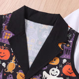 2-6T Kid Boy Halloween Party Performance Suit 3 Pcs Set