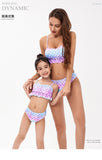 Swimsuit Parent-child Mermaid Scale Print Three-piece Bikini