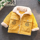 Kid Boys Jacket Winter Thickened Velvet Padded Coats