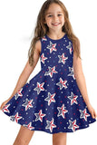 Independence Day 250th Anniversary Flag Print Girl Vest Dress