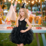 3-10T Kid Girl Rainbow Mesh Princess Halloween Ballet Dresses