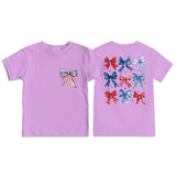Kid Boy Girl USA Independence Day Printed Crew Neck Short Sleeve T-Shirt
