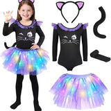 2-6T Kid Baby Girl Halloween Costume Cosplay Tutu Playfu Dresses Set