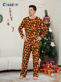Halloween Parent-child Pajama Pumpkin Funny Devil Print Loungewear