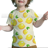 Kid Baby Boy Girl Fun Fruit 3D Digital Printing Casual Short Sleeve T-Shirt