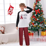 Family Matching Parent-child Casual English Alphabet Christmas Pajamas