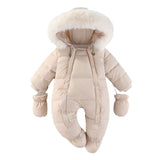 0-24M Baby Newborn Winter Onesie Fleece Padded Rompers