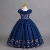 New Children's Dress Princess Dress Birthday Dress Small Host Performance