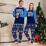 Family Matching Snowman Letters Christmas Parent-child Printed Loungewear Pajamas