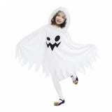 3-10Y Halloween Kid Girl Pixie Hooded Cape Masquerade Ball Cosplay Costume
