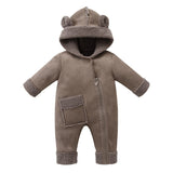 0-24M Baby Onesie Warm Fleece Winter Romper