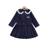 5-12Y Kid Girl Korean College Style 2 Pcs Set