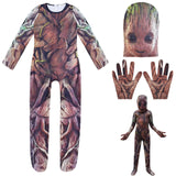 Kid Boy Halloween Avengers Alliance Tree Man Cosplay Costume