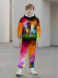 Children's Hooded Sweater Set Children's Casual Set