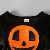 Halloween Kid Baby Girls Long Sleeve Mesh Pumpkin Dress