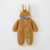 Baby Warm Imitation Lamb Fleece Thickened Romper