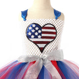 American Independence Day Kid Girl American Flag Tutu Dresses