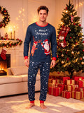 Family Matching Christmas Parent-child Loungewear Round Neck Fashion Pajamas