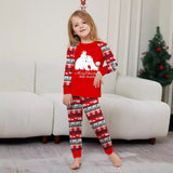 Family Matching Christmas Parent-child Polar Bear Print Pajamas Loungewear