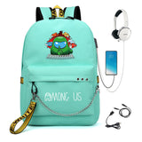 Among Us Backpack Rechargeable Student Schoolbags