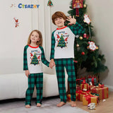 Family Matching Santa Claus Letters Christmas Parent-child Print Loungewear Pajamas