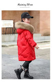 5-14T Kid Girls Cotton-padded Thickened Down Coats