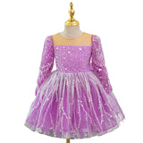 Kid Baby Girl Princess Sequins First Birthday Fluffy Gauze Dresses