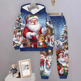 TEMU's New Christmas Children's Hooded Sweater Set 2 Pieces