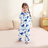 6M-6T Kid Baby Girl Flannel Sleeping Bag Cartoon Kick-proof One-piece Pajamas
